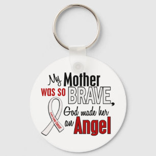 My Mother Is An Angel Lung Cancer Key Ring