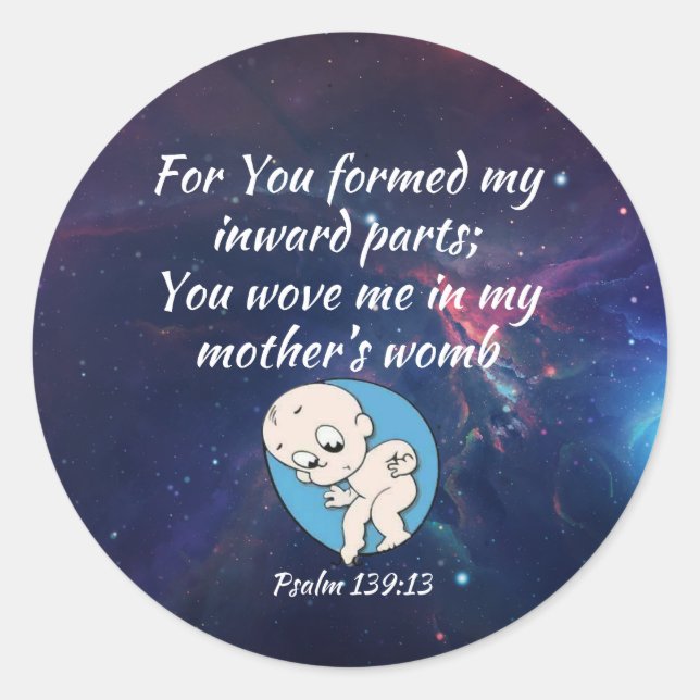  My Mother's Womb Sticker (Front)