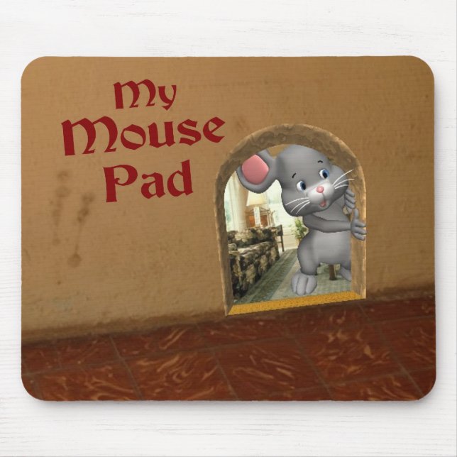 My Mouse Pad Pun Funny Play on Words Mousepad (Front)