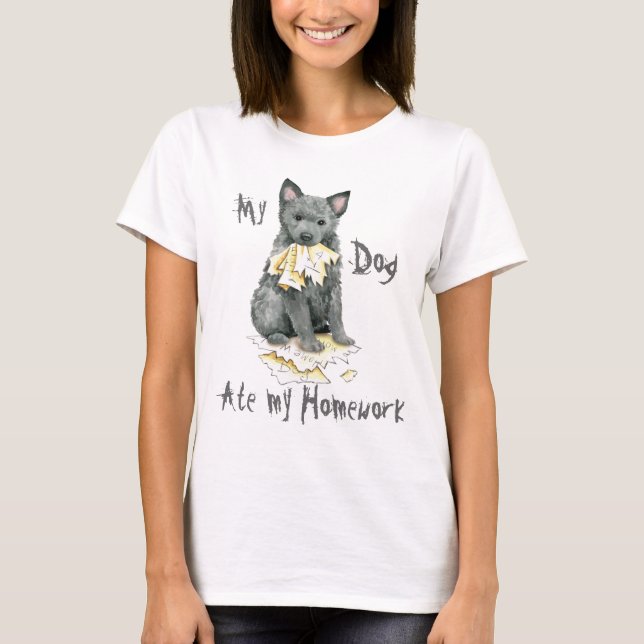 My Mudi Ate My Homework T-Shirt (Front)