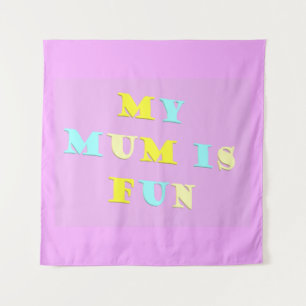 My Mum Design with poem colours pale mixed         Tapestry