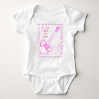 My Mum Fights for Right Gavel Baby Bodysuit