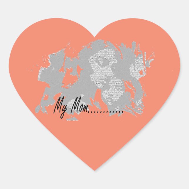My Mum Heart Sticker (Front)