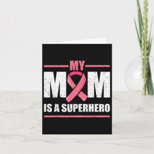 My Mum Is A Superhero Breast Cancer Shirt Kids Card