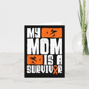 My Mum Is A Survivor Leukaemia Awareness Mother's Card