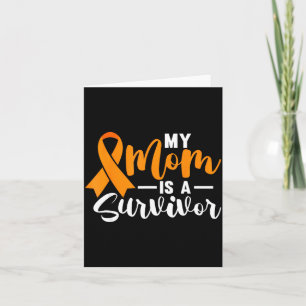 My Mum Is A Survivor Ms Awareness Orange Ribbon _2 Card