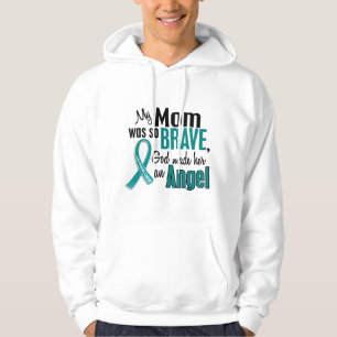 My Mum Is An Angel 1 Ovarian Cancer Hoodie