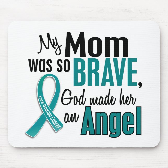 My Mum Is An Angel 1 Ovarian Cancer Mouse Pad (Front)