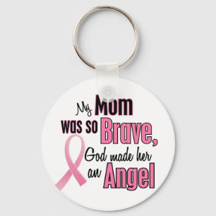My Mum Is An Angel Breast Cancer Key Ring