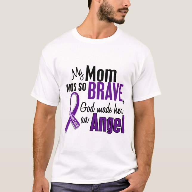 My Mum Is An Angel Pancreatic Cancer T-Shirt (Front)
