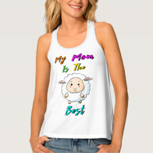 My Mum Is The Best Baby Sheep Happy Mother's Day Singlet
