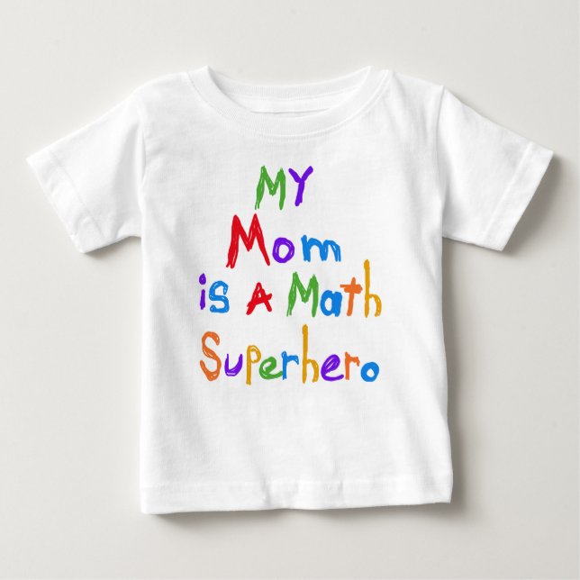 My Mum Math Superhero T-shirts and Gifts (Front)
