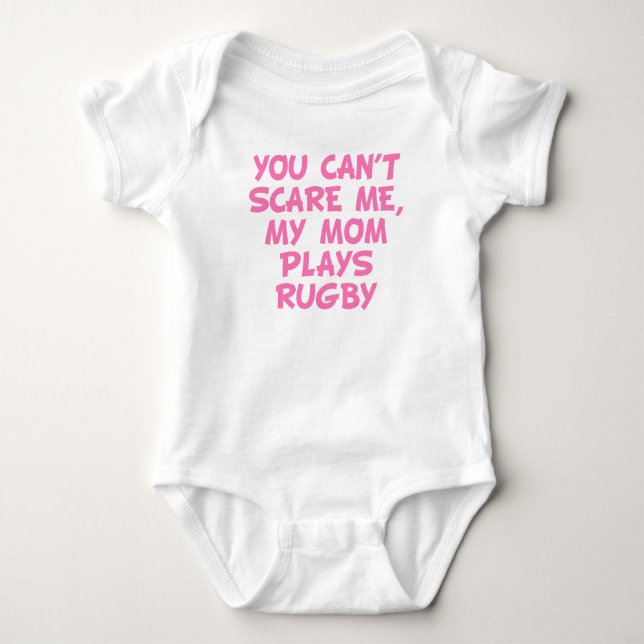 My Mum Plays Rugby Baby Bodysuit (Front)