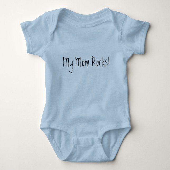 My Mum Rocks! Baby Bodysuit (Front)