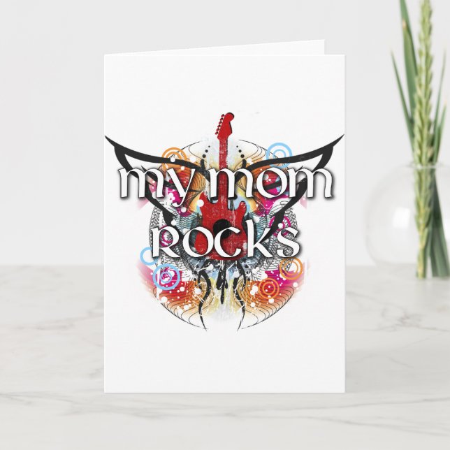My Mum Rocks Card (Front)