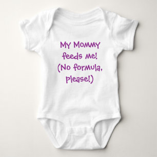 My mummy feeds me! (Breastfeeding outfit) Baby Bodysuit