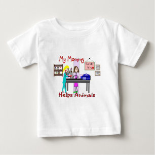 My Mummy Helps Animals--Veterinary Kids Gifts Baby T-Shirt