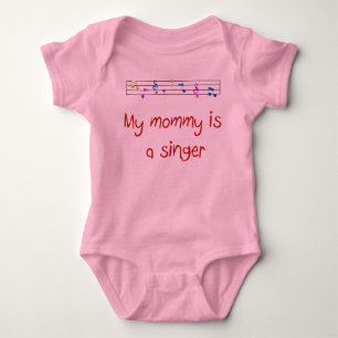My Mummy is a Singer Baby Bodysuit