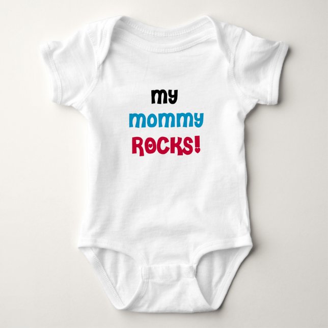 My Mummy Rocks Baby Bodysuit (Front)