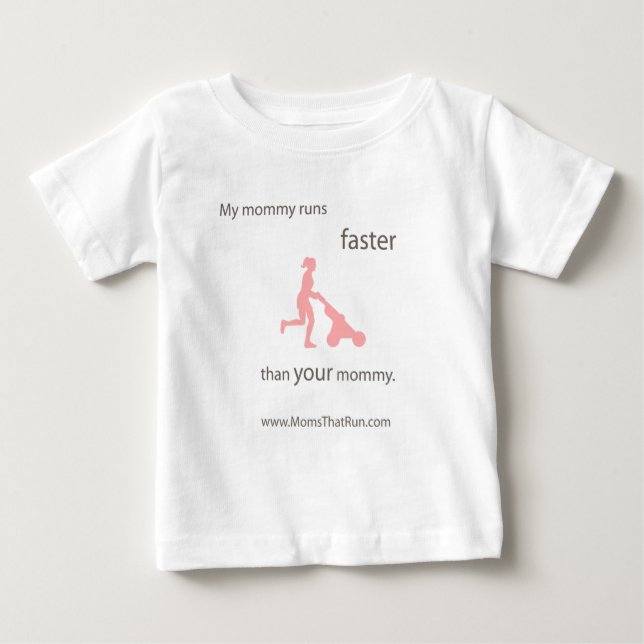 My Mummy Runs Faster Kids T-Shirt (Front)