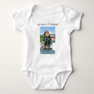 My Mum's A Firefighter - Baby Bodysuit