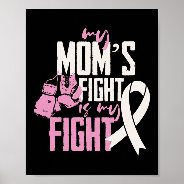 My Mum's Fight Is My Fight Lung Cancer Awareness Poster (Front)