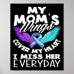 My Mum's Wings Cover My Heart Suicide Awareness Poster