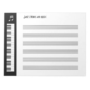 My Music - Musicians Impromptu Notepad