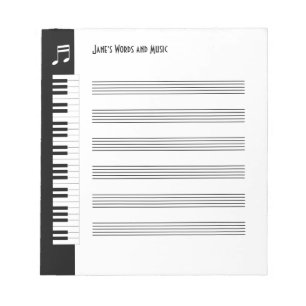 My Music - Musicians Impromptu Notepad (S)