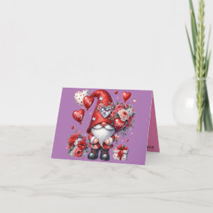 "My, My Love" Valentine's Day Gnome Greeting Card