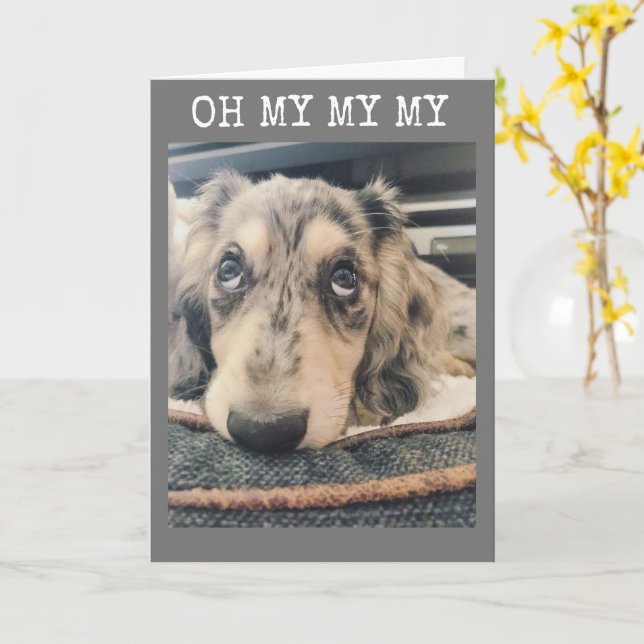 MY MY MY YOU ARE TURNING ***16** CARD (Yellow Flower)