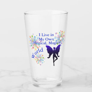 My Mystical Magical World Purple Fairy Glass