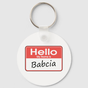 My Name is Babcia Key Ring