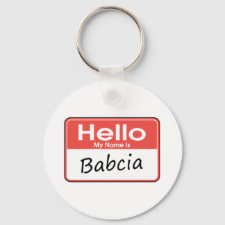 My Name is Babcia Key Ring