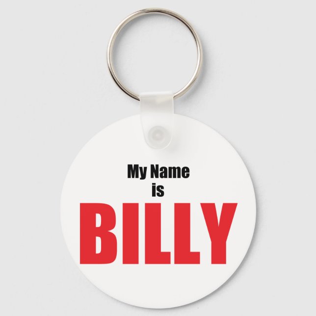 My Name is Billy Key Ring (Front)