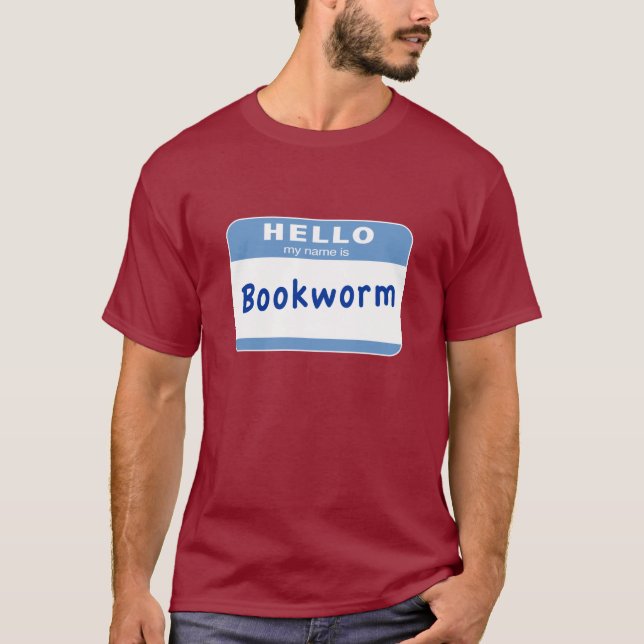 My name is Bookworm (Large) T-Shirt (Front)