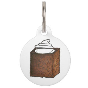 My Name is GINGER Gingerbread Cake Slice Pastry Pet Tag