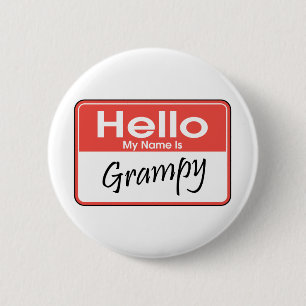 My Name is Grampy 6 Cm Round Badge