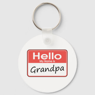 My Name is Grandpa Key Ring