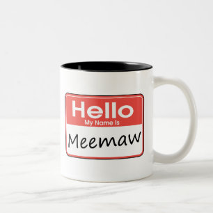 My Name is Meemaw Two-Tone Coffee Mug