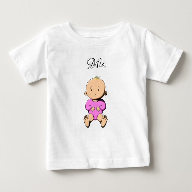 My name is... Mia Baby T-Shirt (Front)