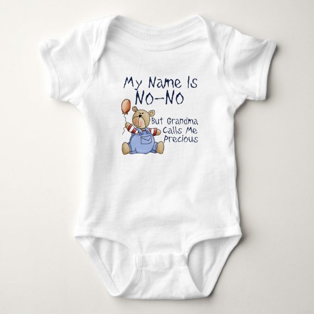 My Name is No No Baby T-Shirt (Front)