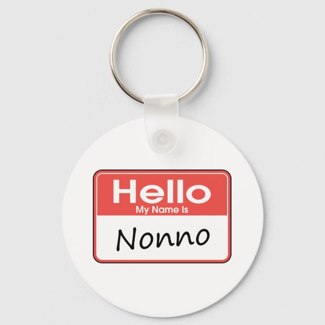 My Name is Nonno Key Ring (Front)