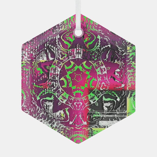 My Name Is Not Donna  Glass Tree Decoration (Front)