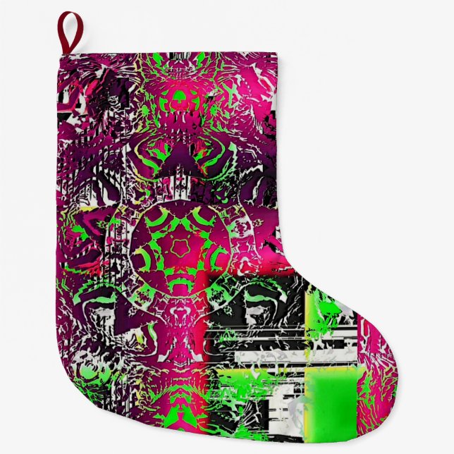 My Name Is Not Donna  Large Christmas Stocking (Front)