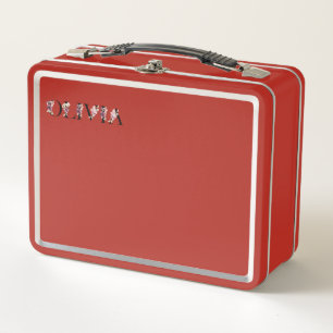 My name is Olivia. My name is Olivia. Metal Lunch Box