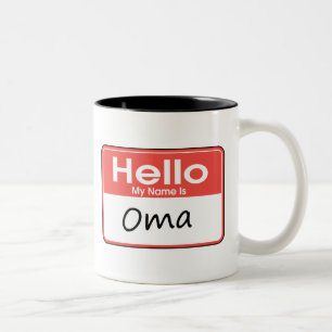 My Name is Oma Two-Tone Coffee Mug