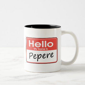 My Name is Pepere Two-Tone Coffee Mug