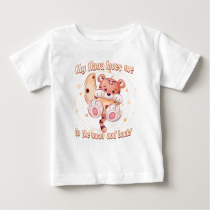 My Nana Loves Me to the Moon and Back Baby T-Shirt