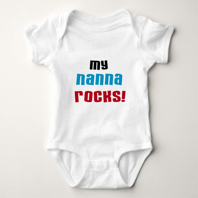 My Nanna Rocks T shirts and Gifts (Front)